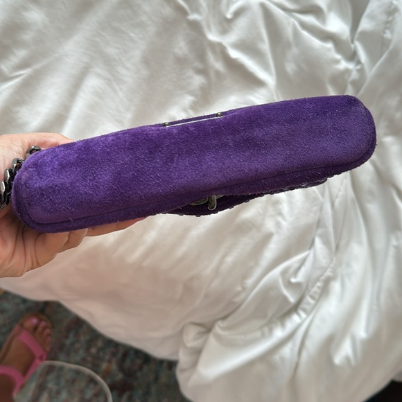 Rebecca Minkoff Edie date night crossbody with crystal studs Passion Flower - Picture 9 of 9